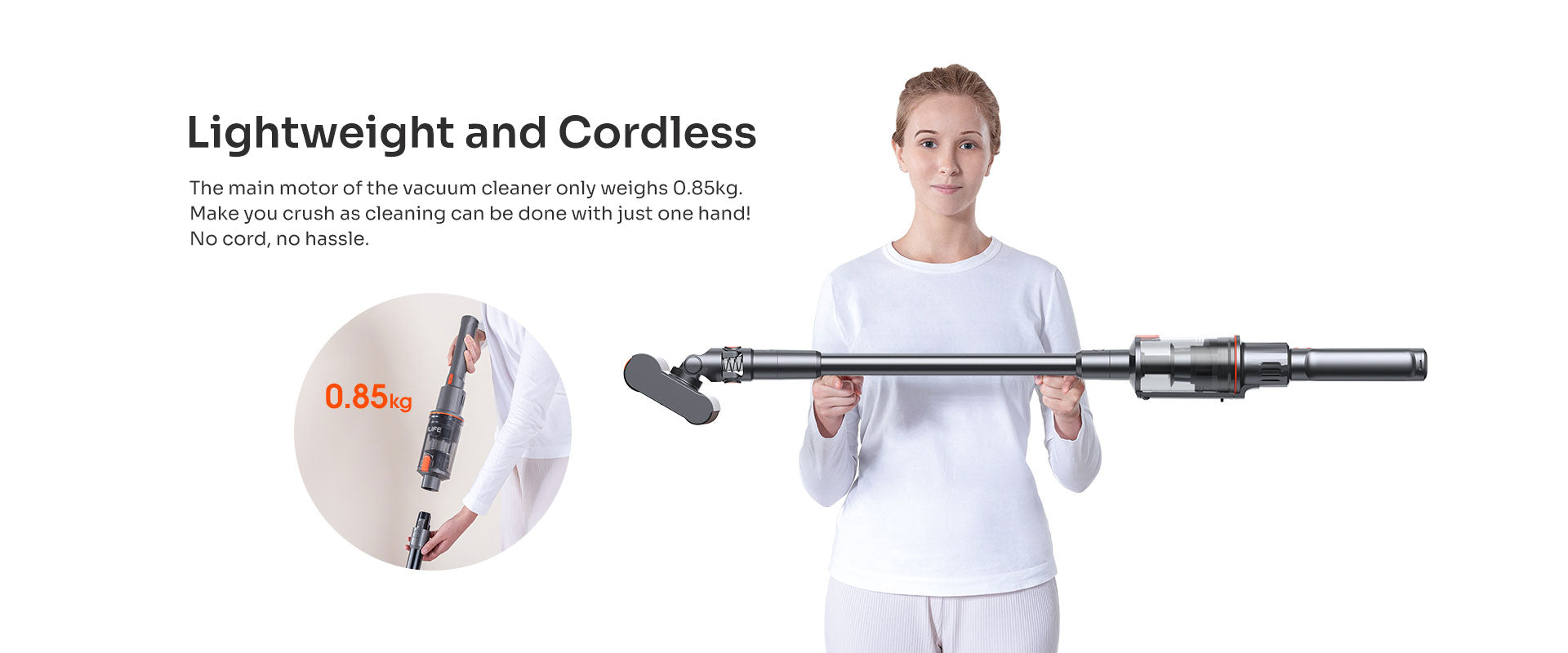 Lightweight and cordless