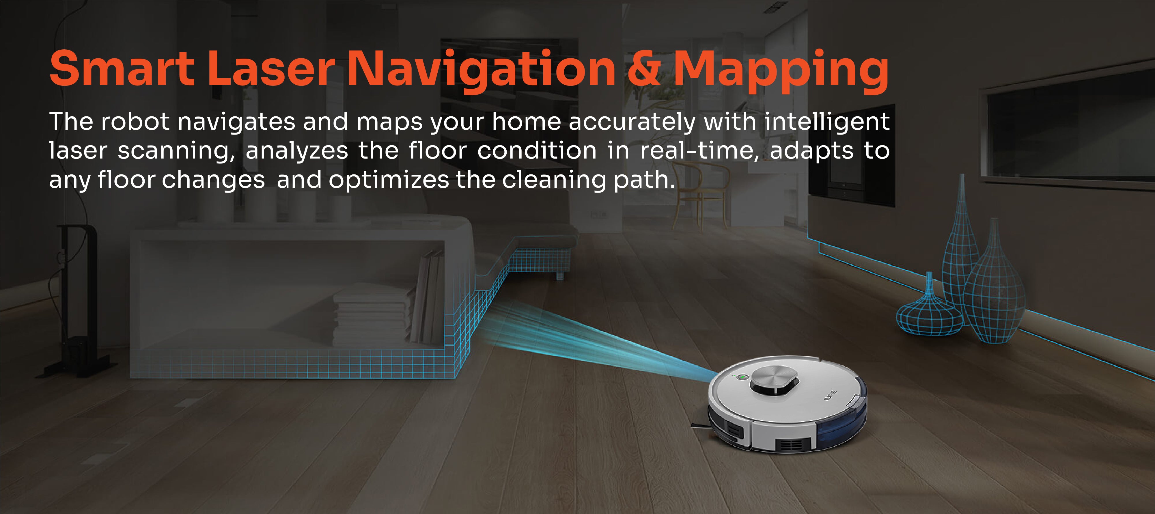 smart laser navigation and mapping