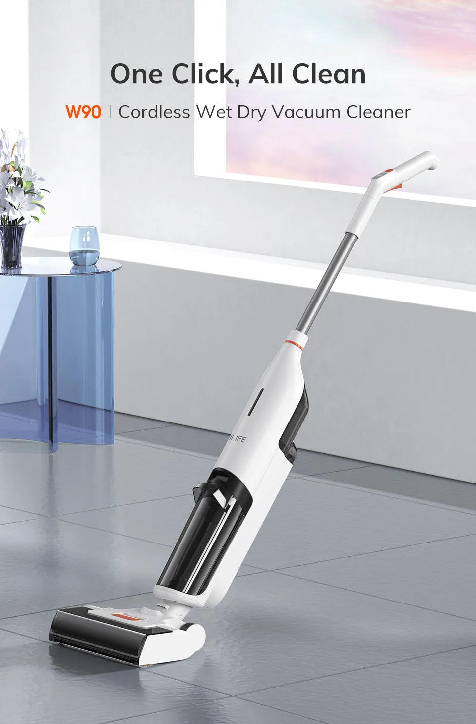 ILIFE W90 Cordless wet & dry  handheld vacuum cleaner