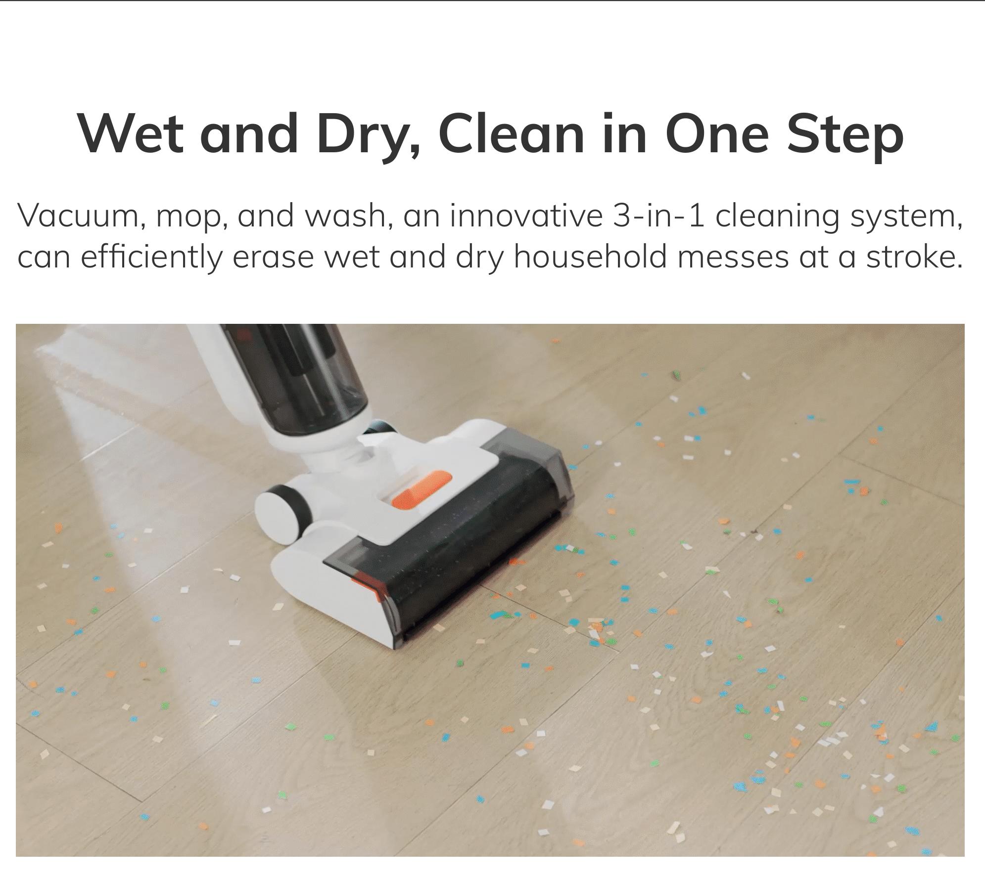 3-in-1 Vacuum , mop & wash