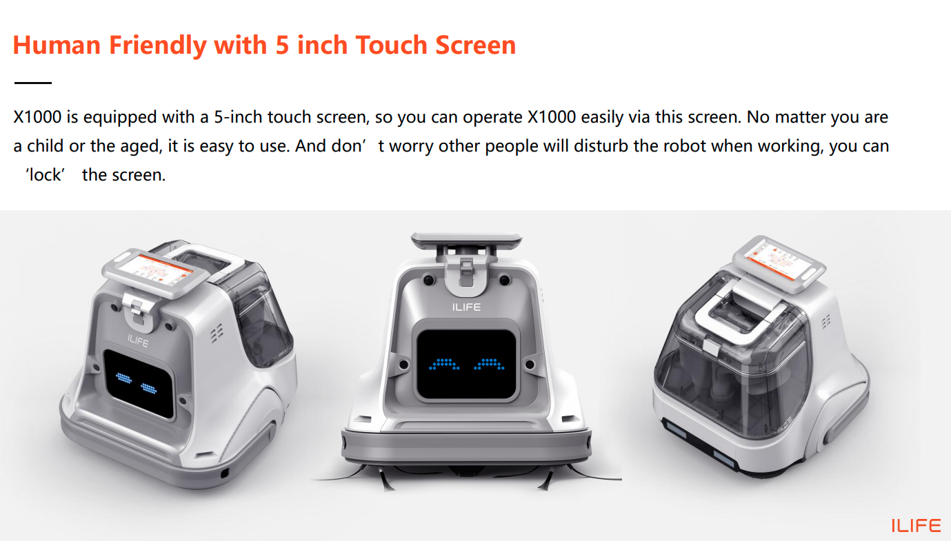 Human Friendly with 5 inch Touch Screen