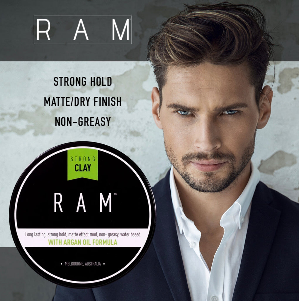 uøkonomisk Lydig beholder Ram Men's Australian Hair Styling Matte Clay | Argan Oil Formula 100g – Ram Hair  Product