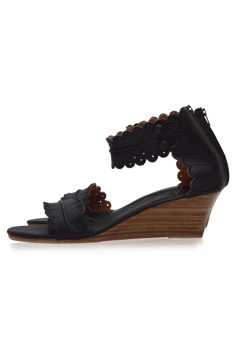 Leather Shoes - Magdalena Wedges