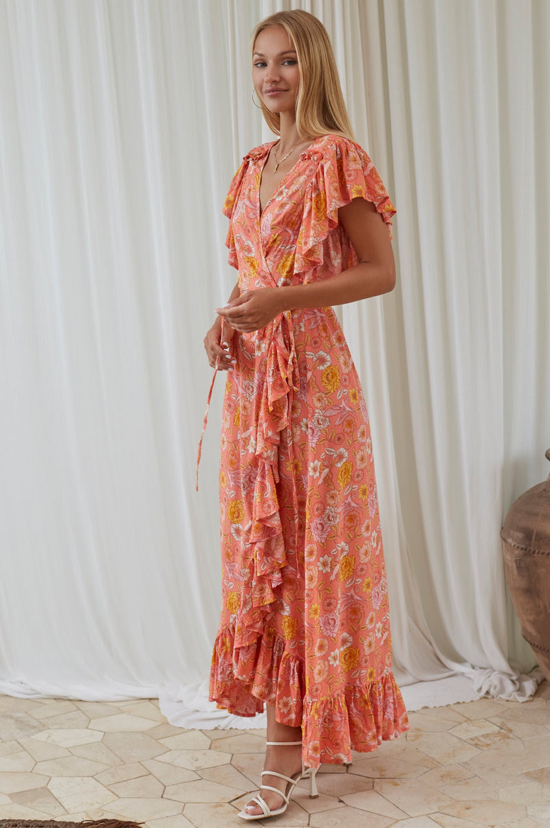 Carmen Wrap Maxi Dress