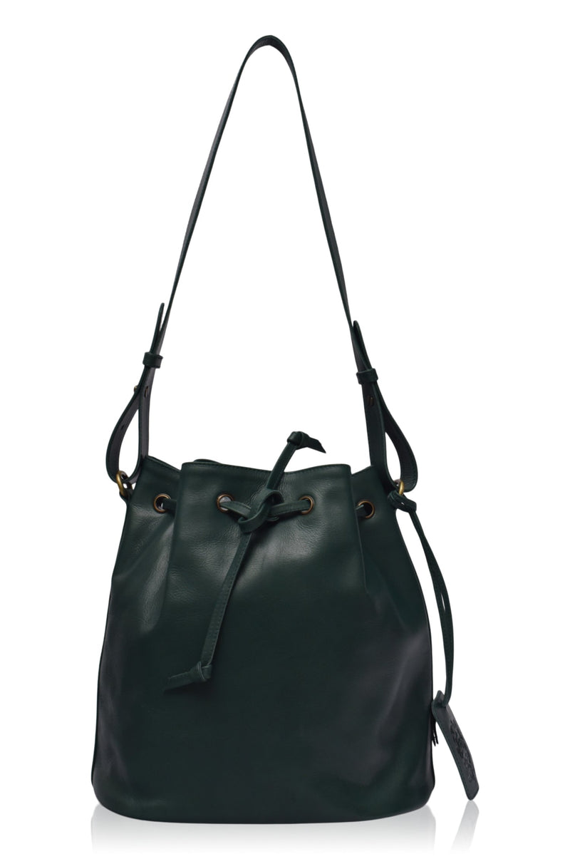 Geneva Drawstring Leather Bag