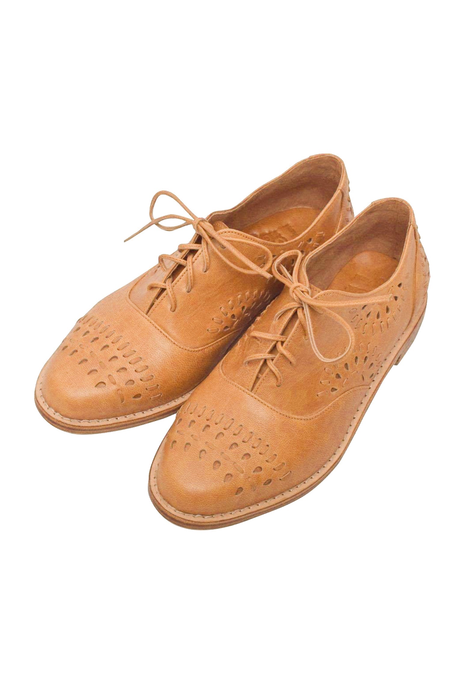 Heartbreak. Handmade leather oxford shoes for women without heel – ELF