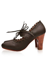 Leather Shoes - Paradise Bird Leather Heels