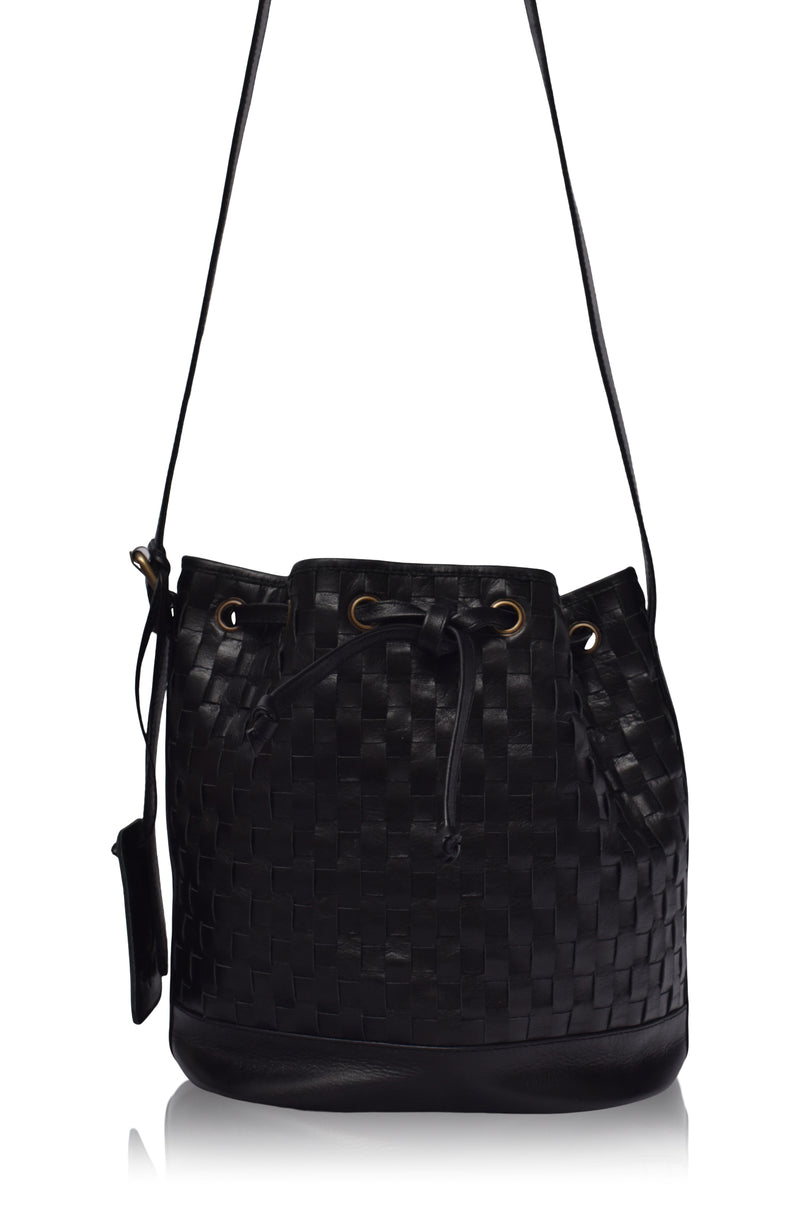 Margo Woven Drawstring Bag