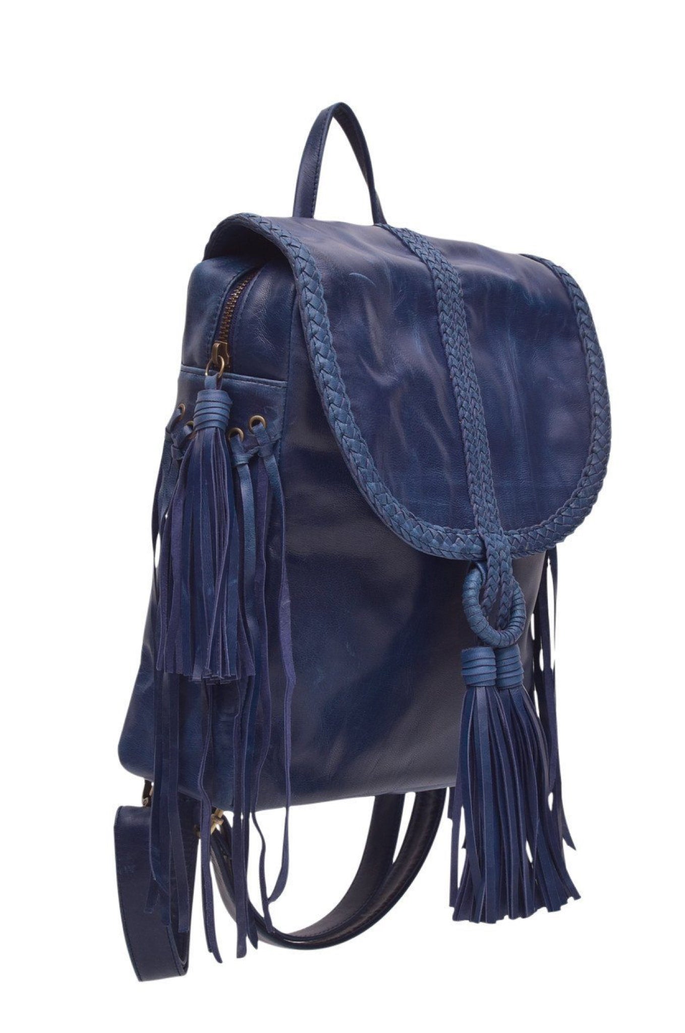 Sandy Bay. Handmade bohemian style leather backpack – ELF