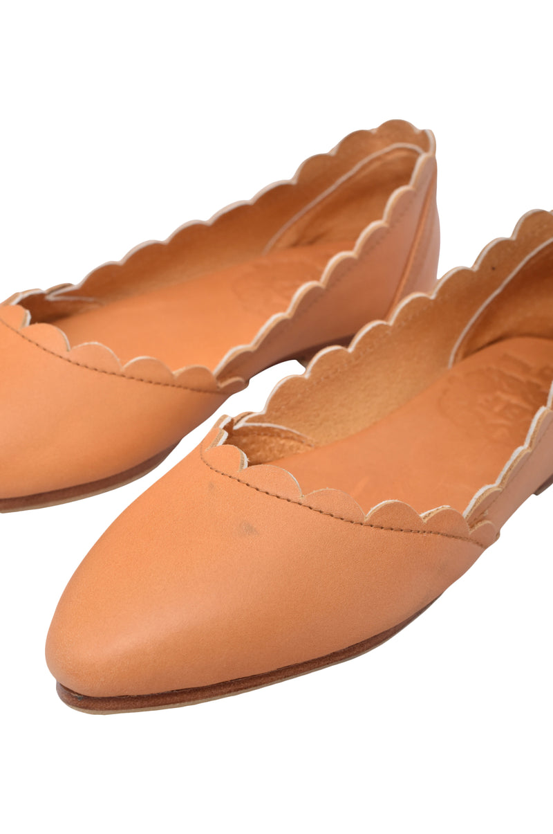 Valentina Leather Ballet Flats (*Sz. 5.5)