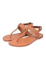 Venetian T-strap Leather Sandals