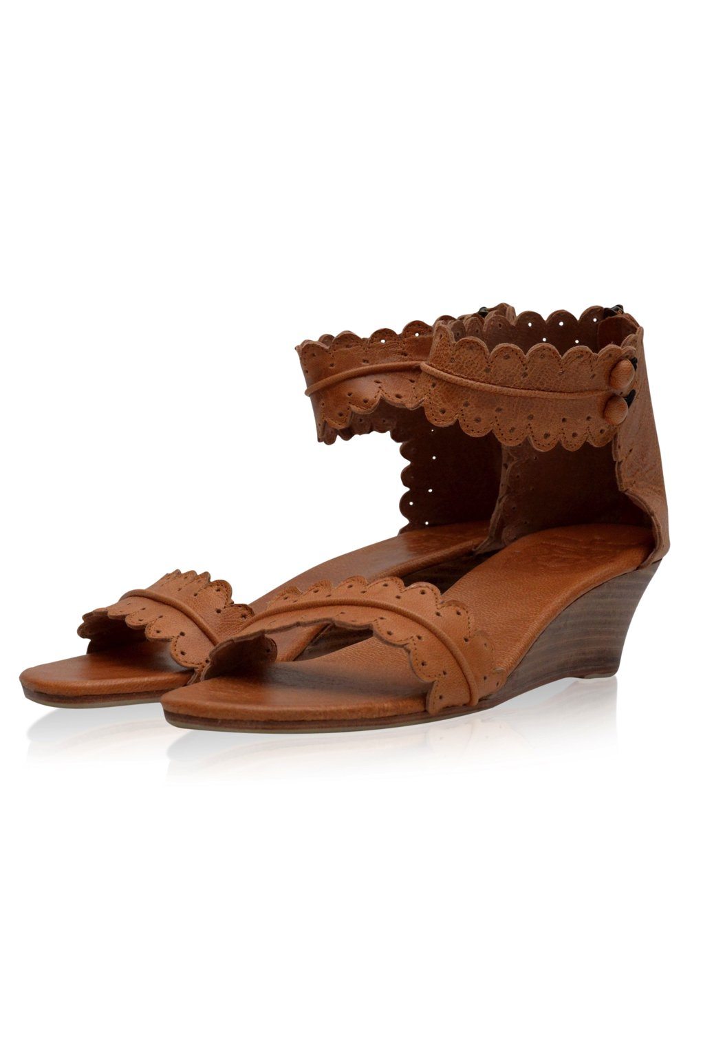 Leather Shoes - Magdalena Wedges