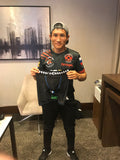 UFC fighter Grigory Popov with his Diamond MMA products at UFC 238