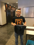 UFC fighter Ricardo Lamas with his Diamond MMA products at UFC 238