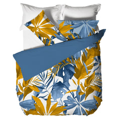 Parure Copripiumino Matrimoniale in Cotone con Stampa Digitale - Fantasia Samoa Multicolor - Amo La Casa Shop