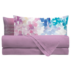 Completo Letto Matrimoniale in Cotone con Stampa Digitale - Fantasia Mirabelle Multicolor - Amo La Casa Shop