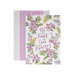 Set 2 Strofinacci Alisée 45x65 cm Mauve - Amo La Casa Shop