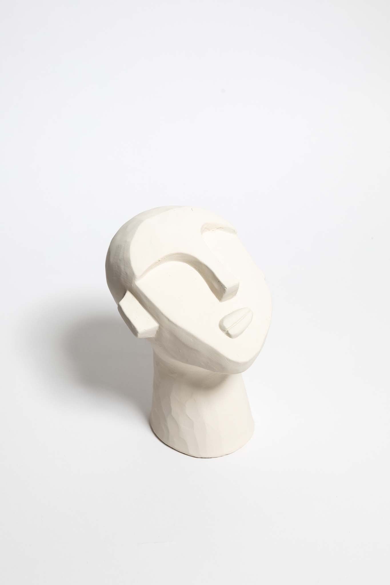 Download Deep In Thought Cement Face Object Matte White Thelifestyledco Shop