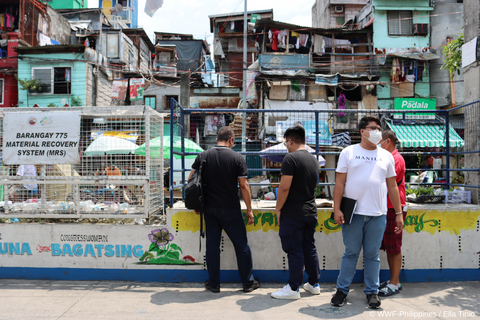 Barangay 775's Materials Recovery Facility is in the middle of a busy road