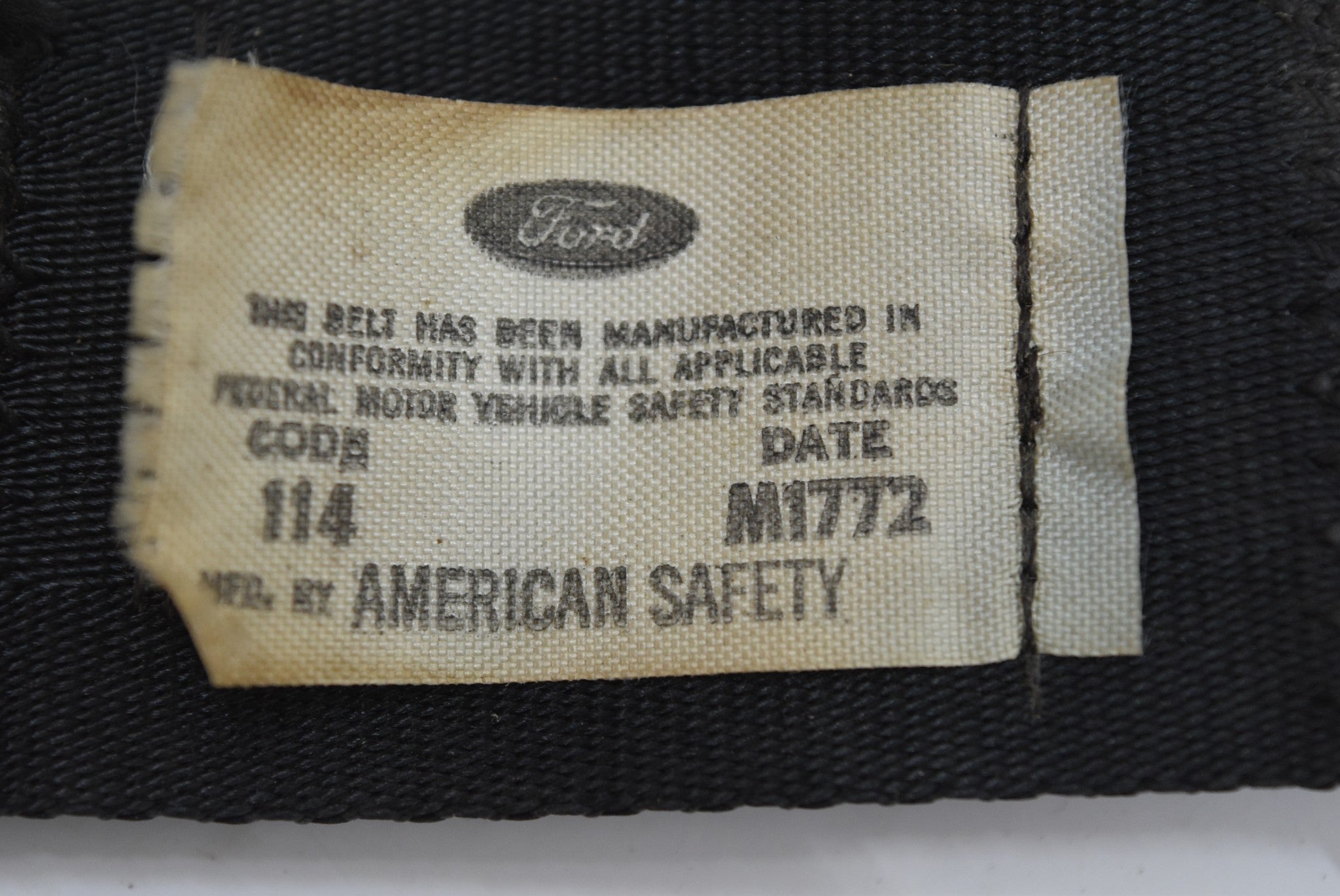 1972 Ford 3 Point Seat Belt Set 72 OEM Set of Lapbelt Seatbelt Latches ...