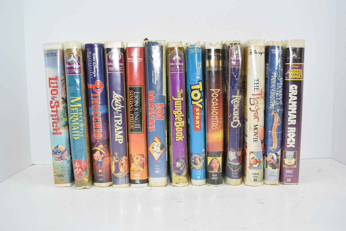Lot of 13 Disney VHS Movies 101 Dalmatians Black Diamond Edition Clams ...
