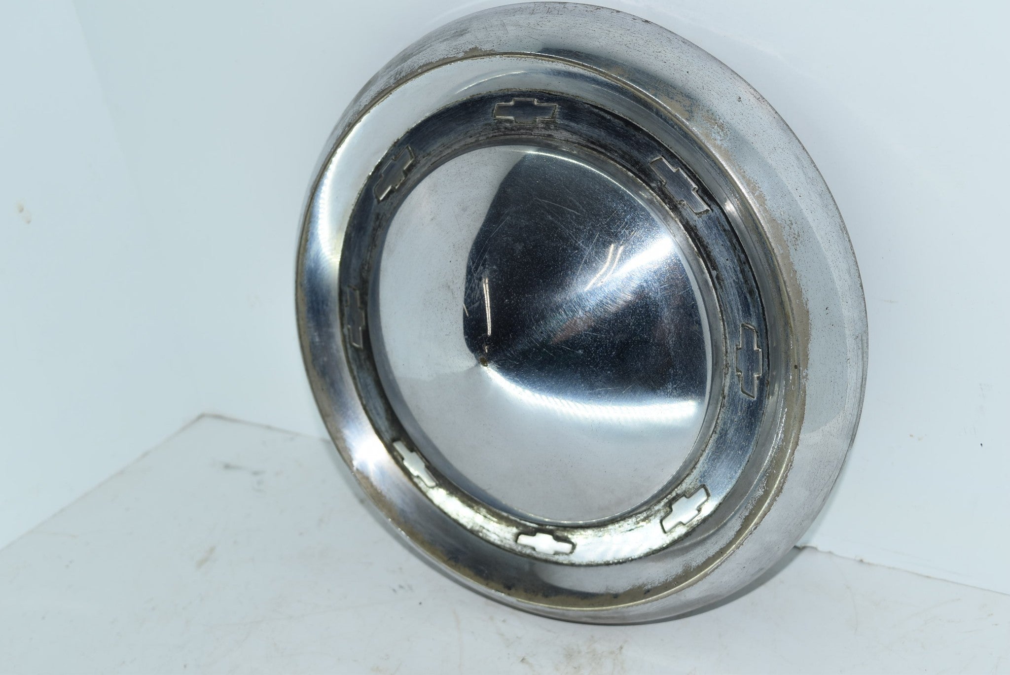 1955 1956 Chevrolet Bel Air Dog Dish Hubcap Wheel Cover Chevy 55 56 OE ...