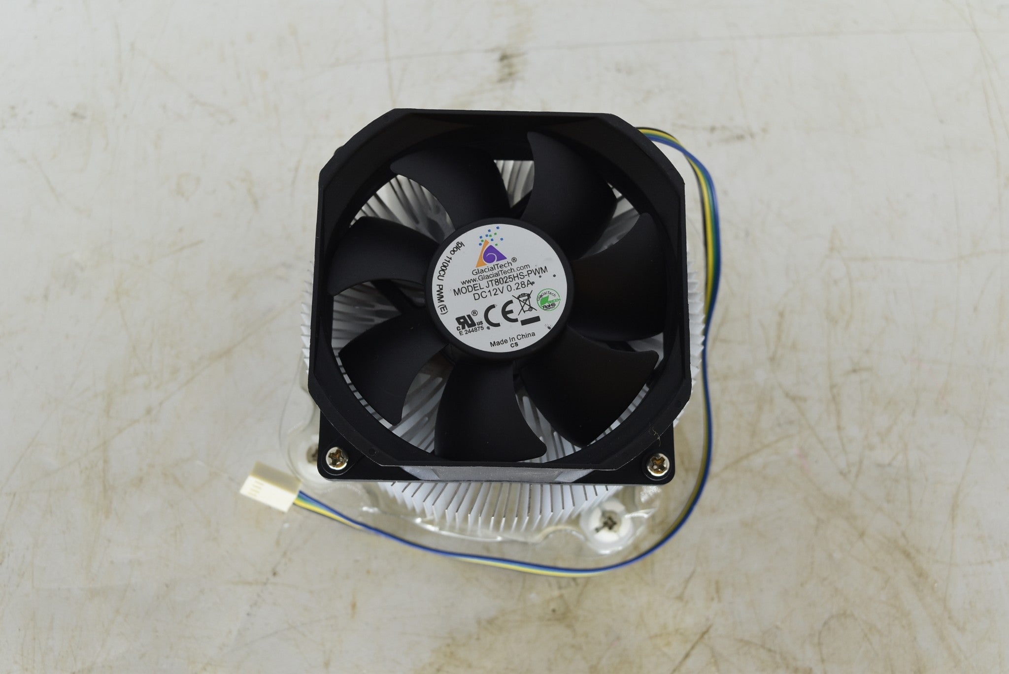 GlacialTech JT8025HS-PWM Heatsink Fan Igloo 12V .28A 1100 PWM(E) New U ...