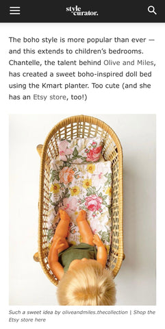 Style Curator Kmart Hack Doll Bed