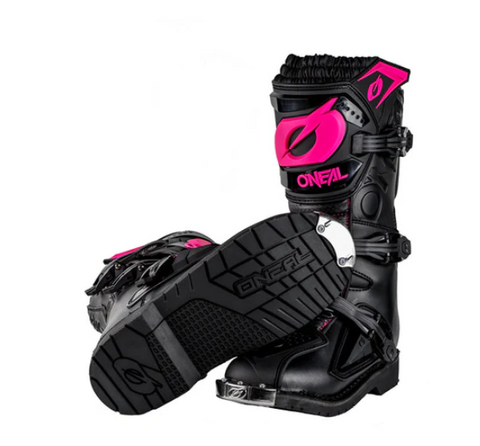 Womens Oneal Rider Pink & Black Dirt Bike Boots