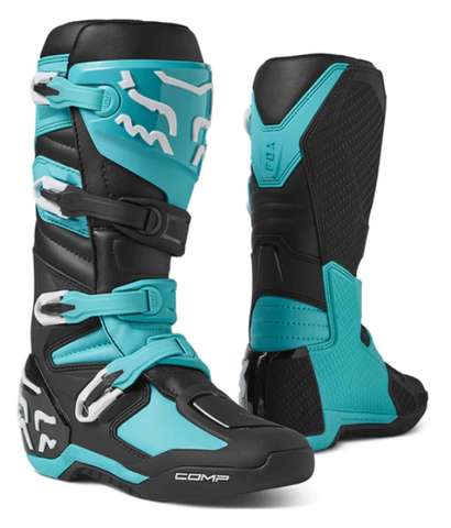 Fox Comp Motocross Boots - Beginner & Budget Friendly - Colour Teal