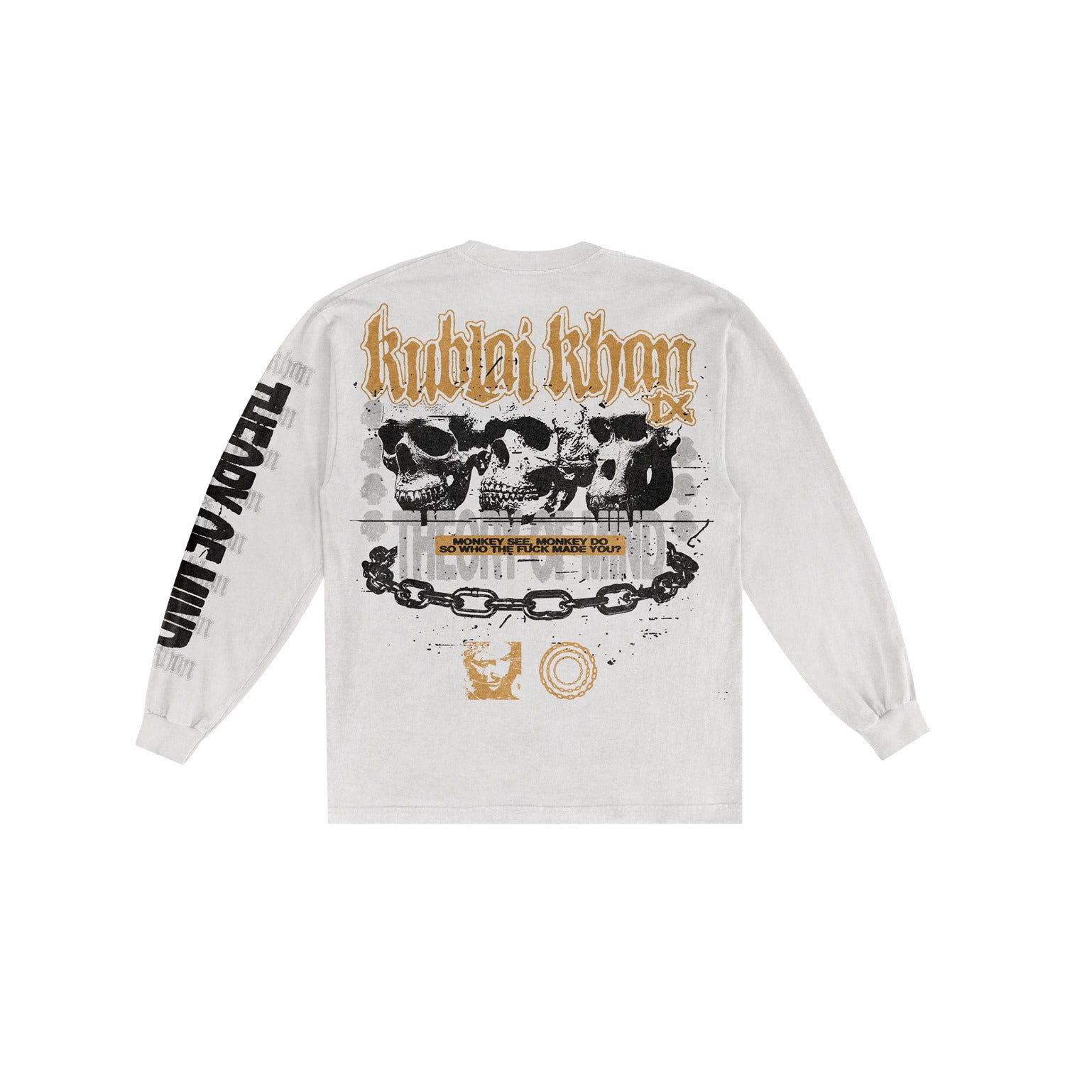 Monkey See Monkey Do White Long Sleeve - Rise Records product image