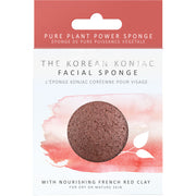 Konjac Sponge Red French Clay Facial Sponge Puff