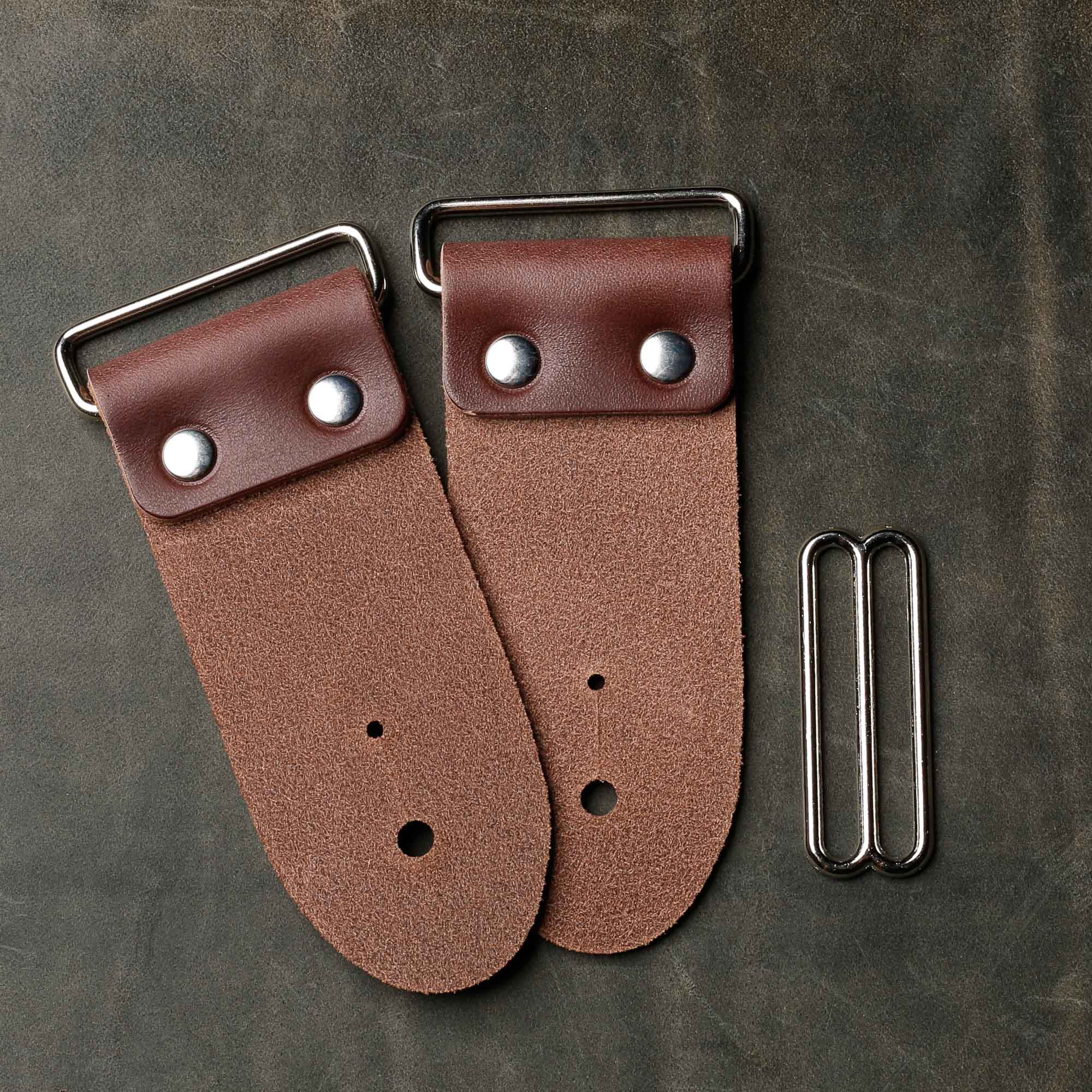 LEATHER STRAP & HARDWARE One, Two or Three Piece Leather Strap Set