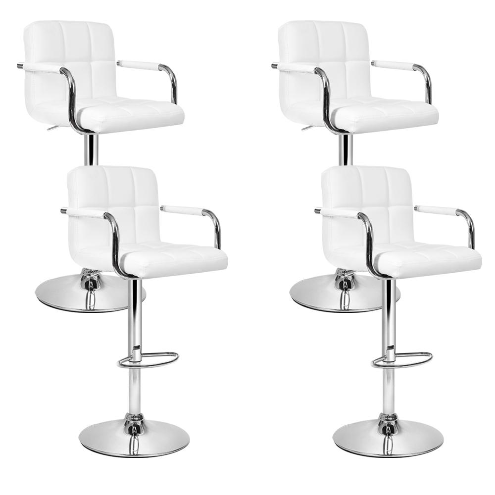 4 bar stools with backs