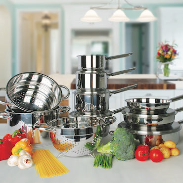 Jean Patrique Professional Cookware 15 Piece Set