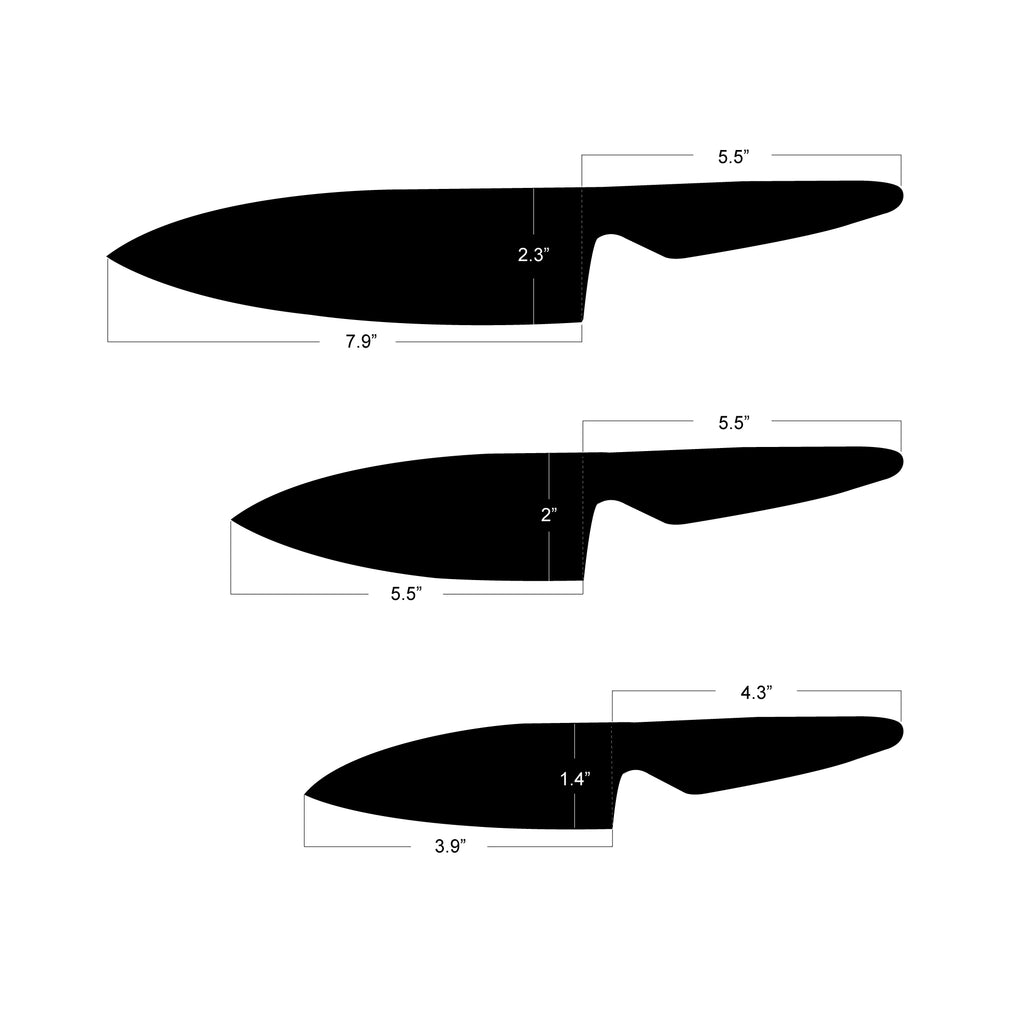 Chopaholic Knives (7 Piece & Block Set)