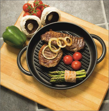 Jean Patrique The Whatever Pan XL - Cast Aluminium Griddle Pan with Glass Lid 11.8 Inches