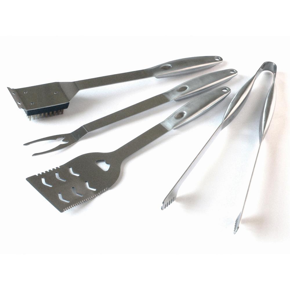 Image of Professional Heavy-Duty Stainless Steel BBQ Utensil Set