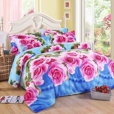 3d Bedding Sets Butterfly Marilyn Monroe Leopard Rose Bedclothes