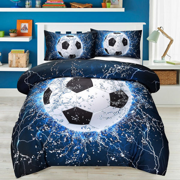 Drop Shipping 3d Digital Ice Water Football Printed Duvet Cover