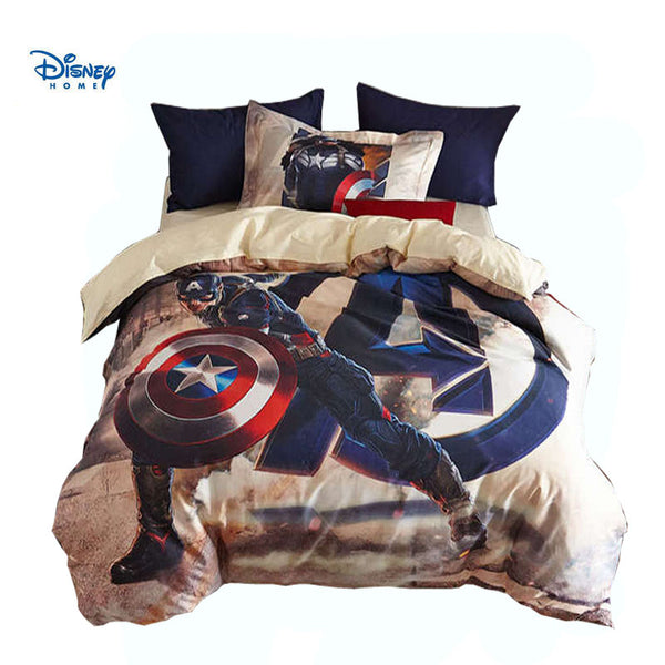 The Avengers Hero Comforter Bedding Set 100 Cotton Marvel Captain America Bedroom Decor Boy Gift Bed Sheet 3 4 5 Pc Duvet Cover