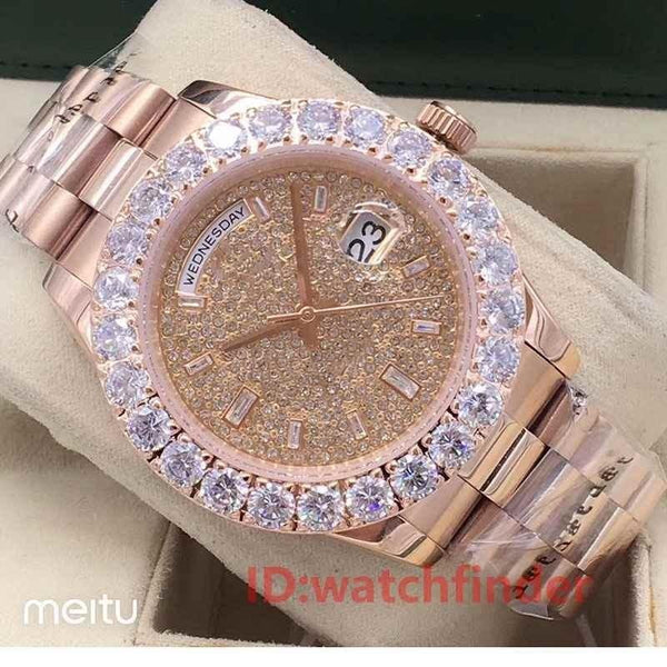 iced out mk watch mens