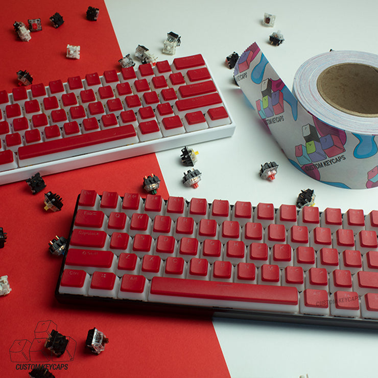 red and black pudding keycaps