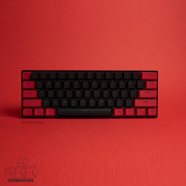 keycaps red black