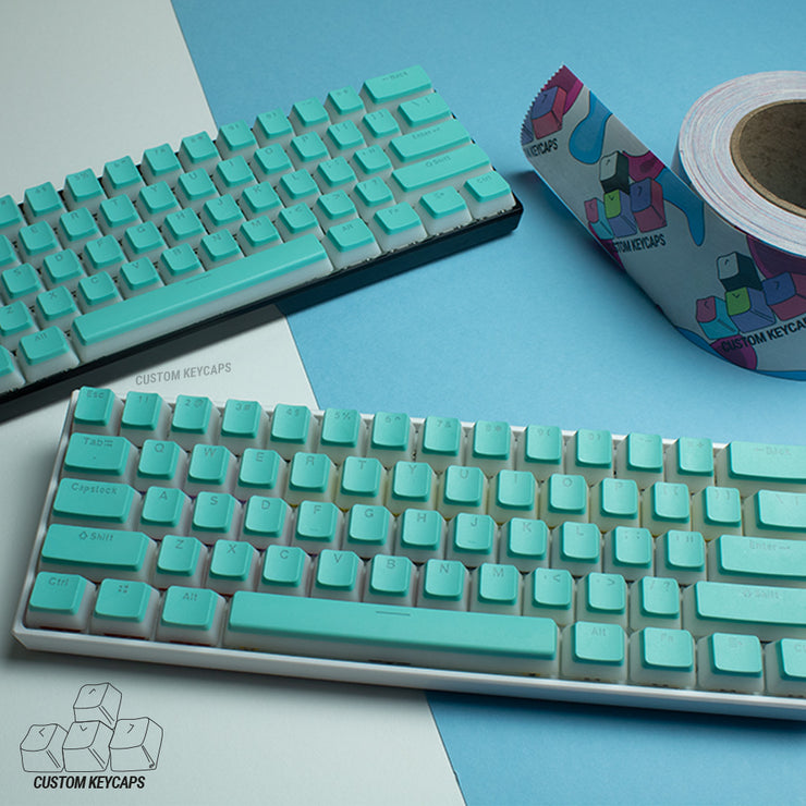 cyan pudding keycaps