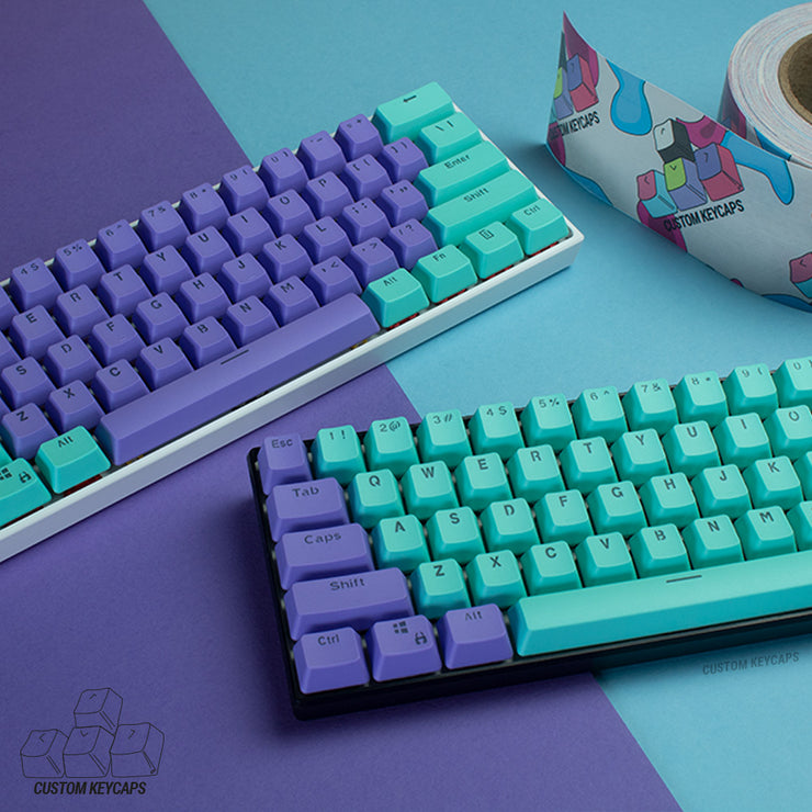 keycaps cyan