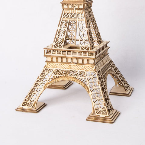 Puzzle 3d tour eiffel base rokr en bois