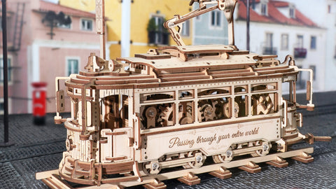 Maquette bois tramway 28 lisbonne