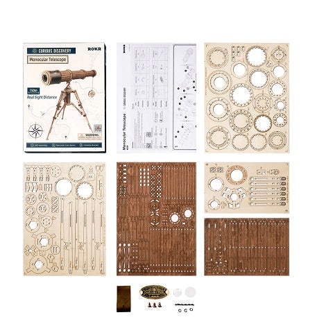 contenu de la boite maquette astronomique rokr