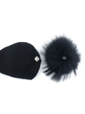 Baby Black Angora Hat